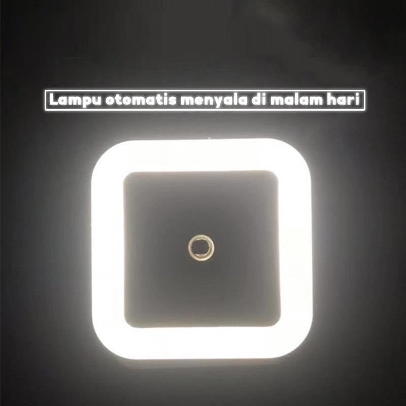 Lampu Tidur Night / Sleep Mini Lamp Dekorasi Hias KOTAK LED Otomatis Sensor Cahaya Mini LED / Sensor LED Night Lamp Light / Dekorasi Ruangan Sensor Cahaya NIGHT LIGHT Surya Lampu Tidur Malam