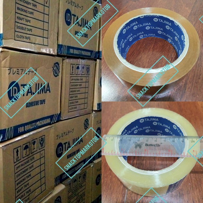 

Tape Lakban Tajima Blue Core 2Inch(45Mm) X 100Yards Murah Top Per Dus 72Pcs