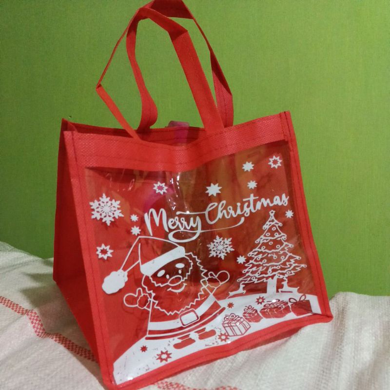 tas natal dus 22x22 mika kombinasi spunbond