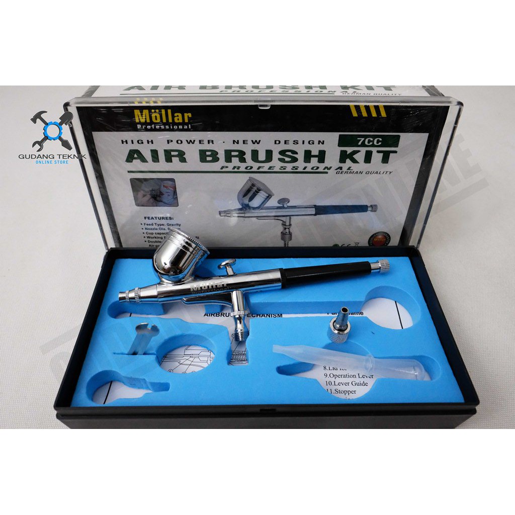 Air Brush Tabung Atas Bawah 7cc 22cc ABS13 ABS13B MOLLAR / Pen Brush Lukis 7 cc 22 cc ABS13 ABS13B MOLLAR