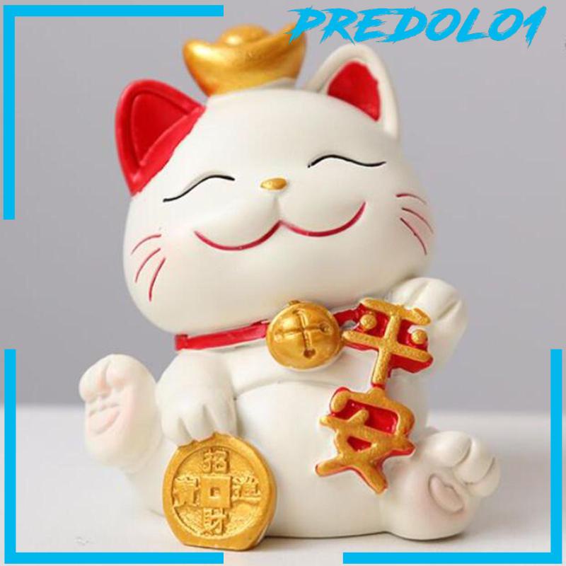 Predolo1 Patung Kucing Bahan Resin Untuk Dekorasi Meja Kantor