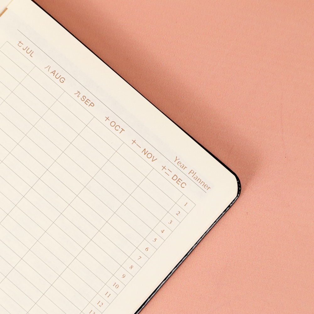 BUKU AGENDA A5 MURAH PLANNER CATATAN BISNIS NOTEBOOK BOOK NOTE KANTOR KERJA KULIAH COVER POLOS KULIT SINTETIS