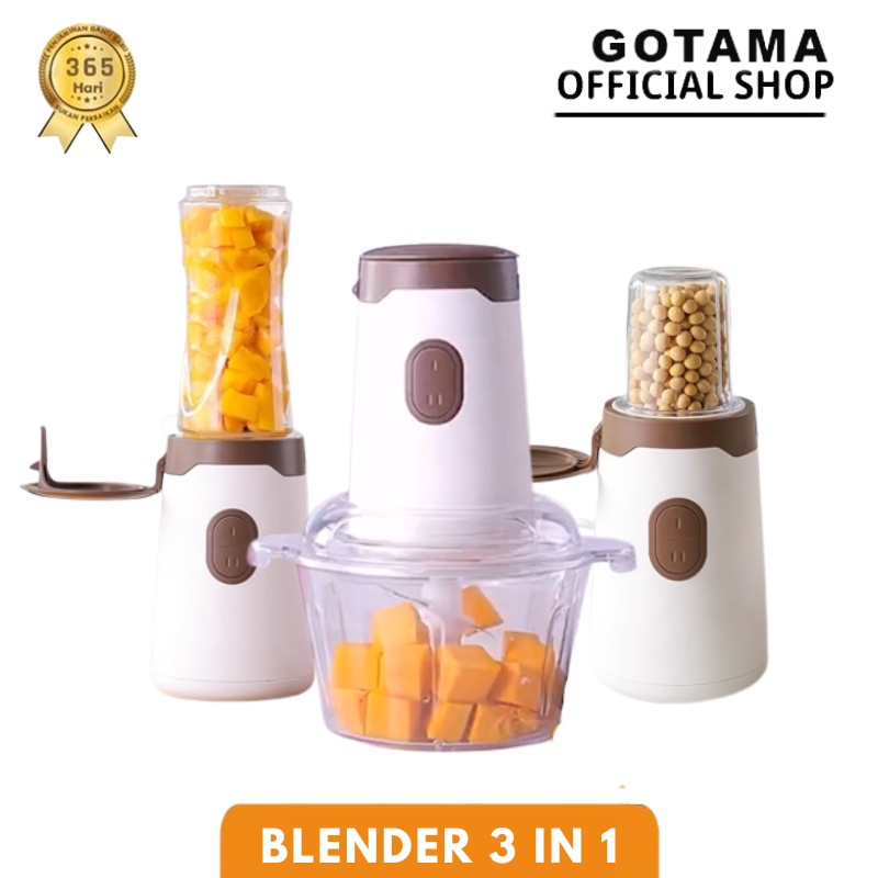 Gotama Blender 3 in 1 Penggiling Daging Sayur Buah Bumbu Murah