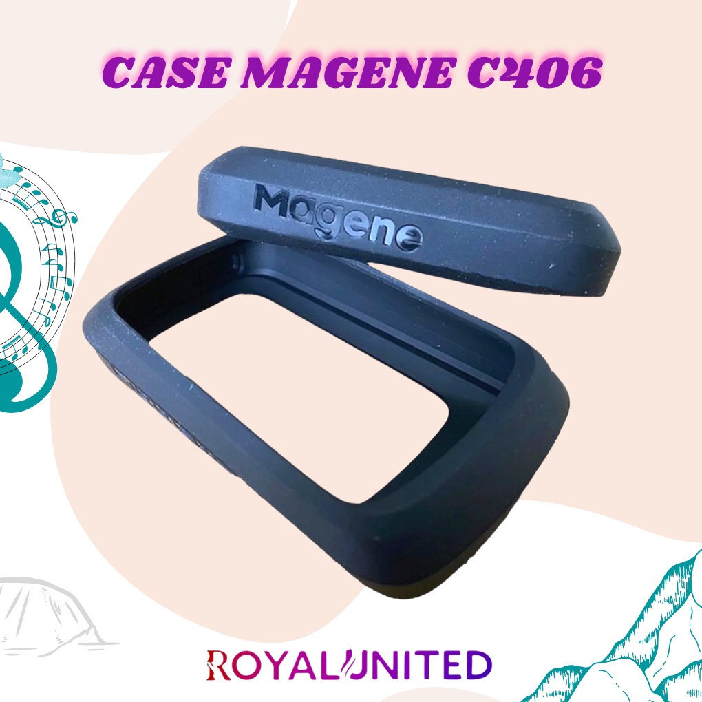 Cover Magene C406 Original Case Silicone - Hitam HIGH QUALITY