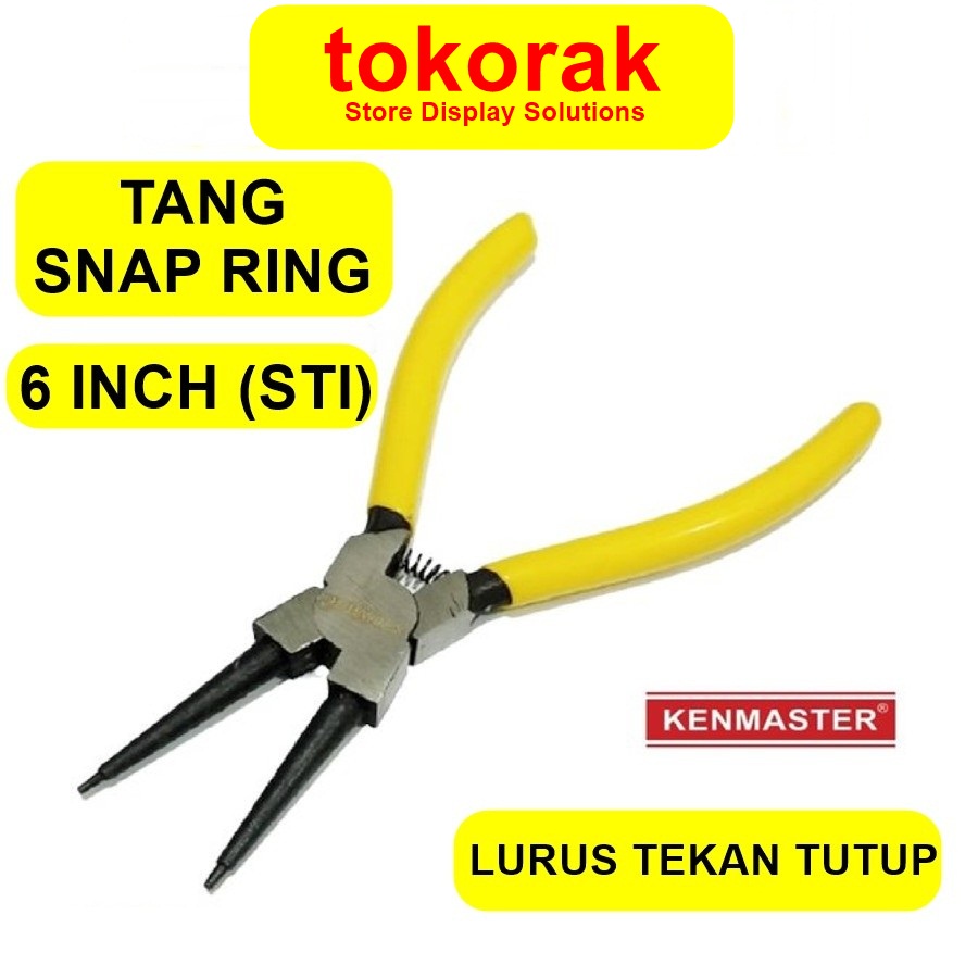 TANG SNAP RING 6 INCH KENMASTER TANG CIRCLIP LURUS TEKAN TUTUP (STI)