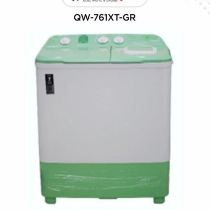 AQUA QW-761XT 7 KG MESIN CUCI 2 TABUNG QW761XT 7KG