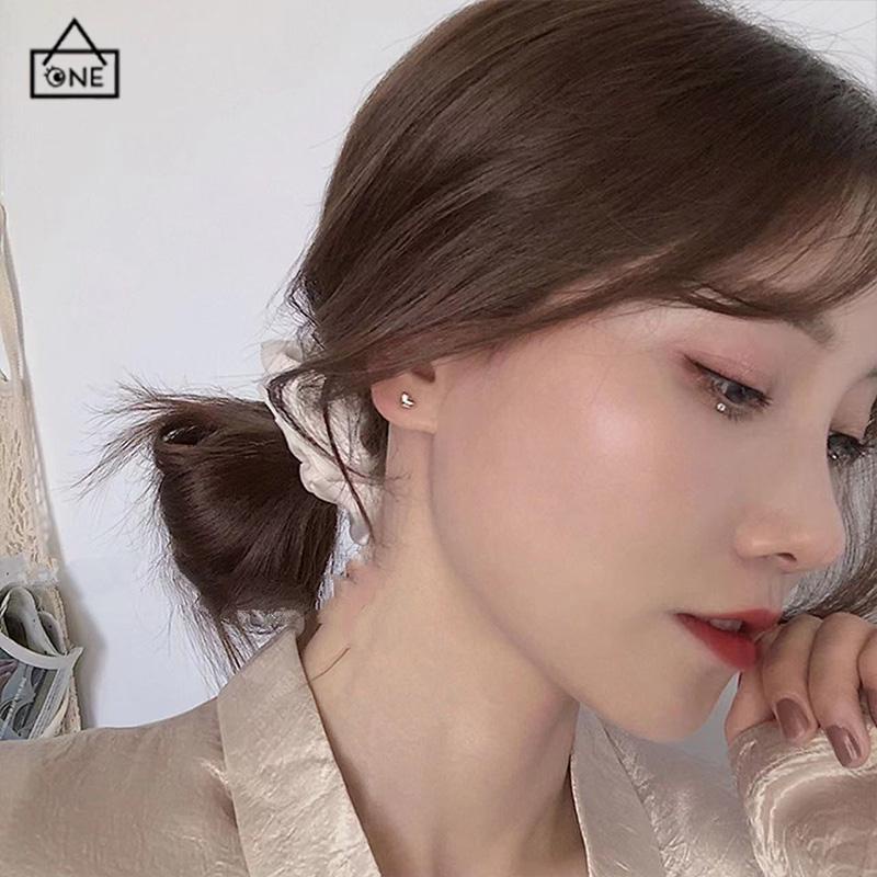 COD❤️Fashion Anting Mini Kecil Sederhana Perhiasan Telinga Logam Berbentuk Hati Manis Sederhana Wanita-A.one