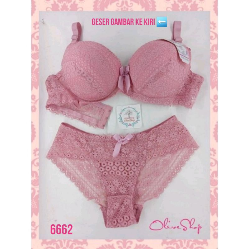 OliveShop ❤️ Set CD Bra Yasimei Mewah Elegan Murah Kode 6662 6667