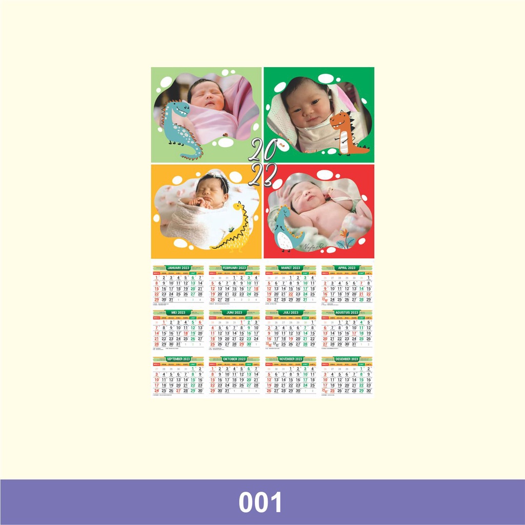 

cetak kalender 2023 anak bayi bisa tambah foto