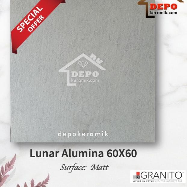 Granito Lunar Alumina 60x60 Kw1 Granit Lantai Matt Bertekstur