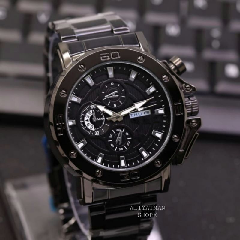 Jam Tangan Pria Rantai Stainlees Steel Mirete Original Water Resistant Fitur Tanggal Dan Hari Aktif Free Box Dan Batrai Cadangan Jam Tangan Kasual Pria Warna Silver, Hitam Hitam Rosgold Jam Tangan Kasual Pria Water Resistance Quart Analog Mewah Elegan