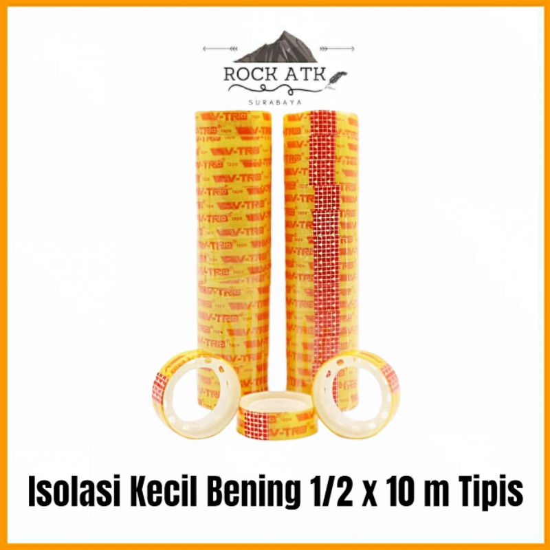 

Isolasi Kecil Tipis Montana 1 Slop ( 12 Pcs ) / Selotip Murah / Isolasi Murah 3 Yard V-tro