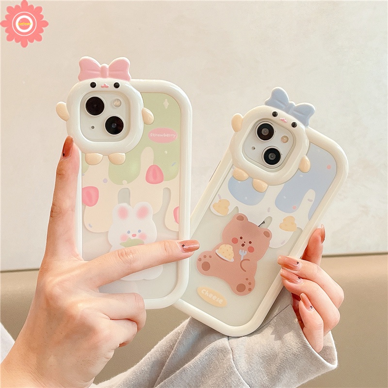 Soft Case Desain Kartun Kelinci 3D Untuk Realme C15 C25 C12 C25s C21 C35 C31 C21Y C11 C30 C25Y C17 Realme 7i 5 5i 5S 6i C3 C25Y C20 C21I 921