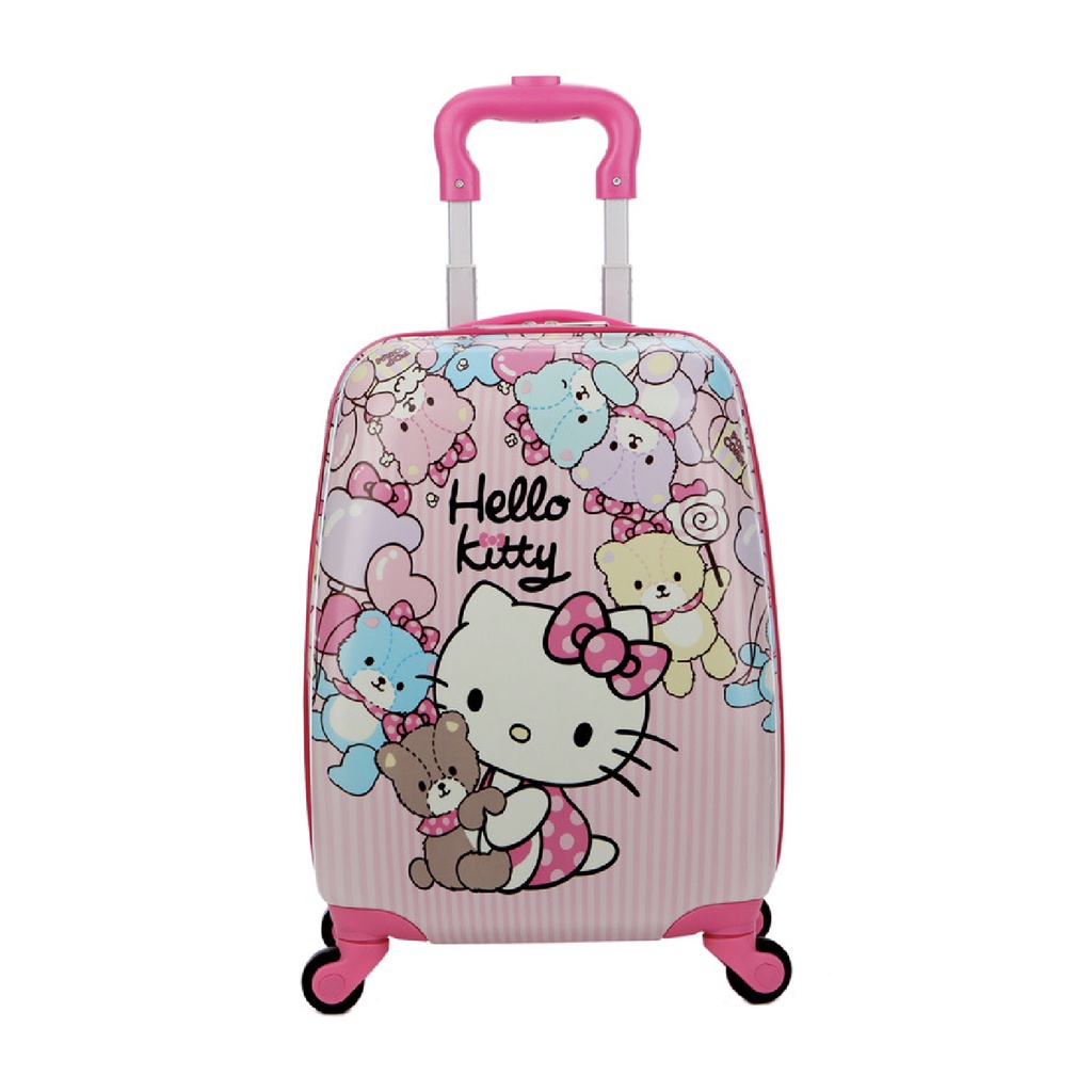 NAOMI - Tas Koper Anak Rectangle Motif Kartun - Koper Roda Empat _ Koper Tas Sekolah - Tas Travel Anak - Koper Plastik Koper Kabin Pesawat - Tas Berlibur