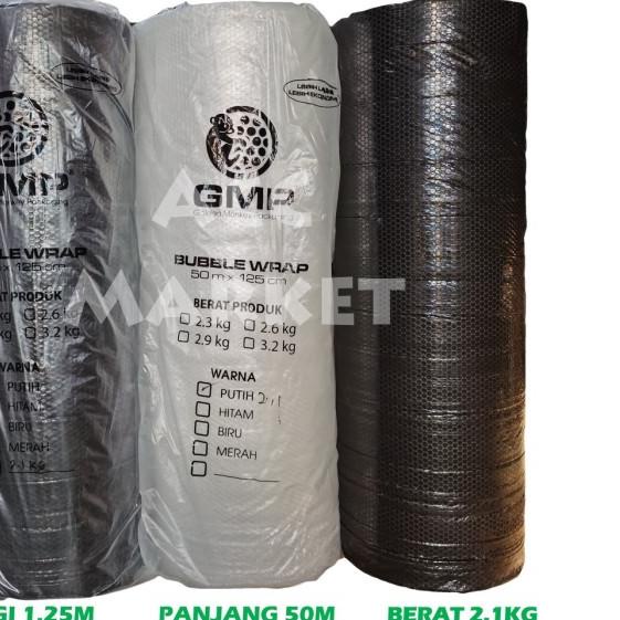 

Bubble Wrap Plastik Roll 50m x 125 cm Packing Buble - GMP 2.1KG PUTIH