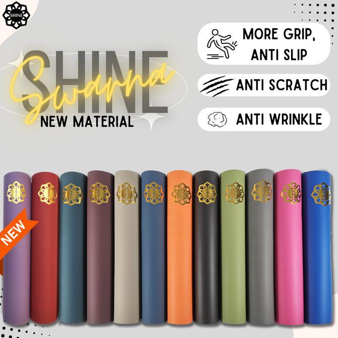 Matras Yoga SHINE SWARNA Matte 5mm PASTI Antislip Anti Scratch