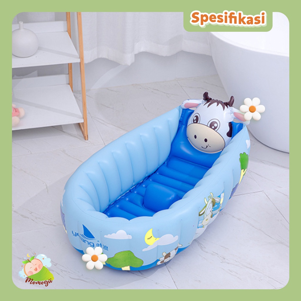 MOMOGII  Inflatable Baby Bath Tub Anti Bocor 2in1