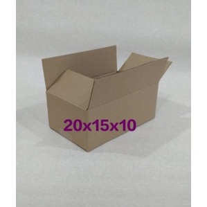 

Kardus packing 20x15x10 MIN ORDER 10pcs bahan polos