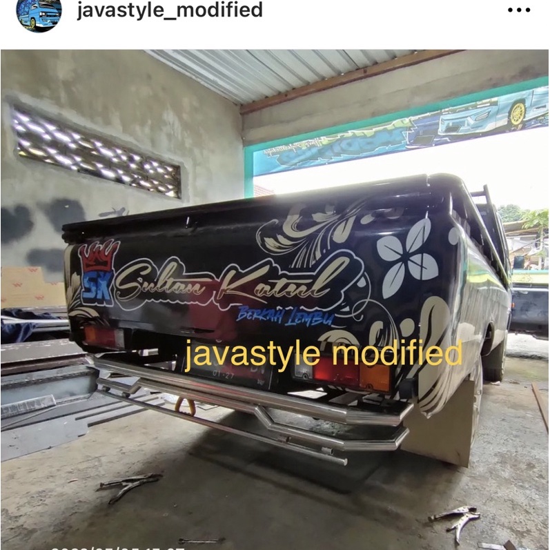 BEMPER BELAKANG STAINLIS PICKUP SS FUTURA L300 GRANDMAX