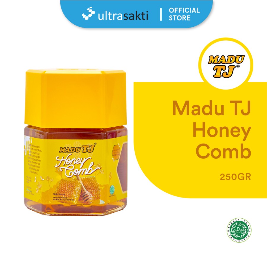 

Madu TJ Honeycomb Honey Comb Madu Sarang 250 Gram