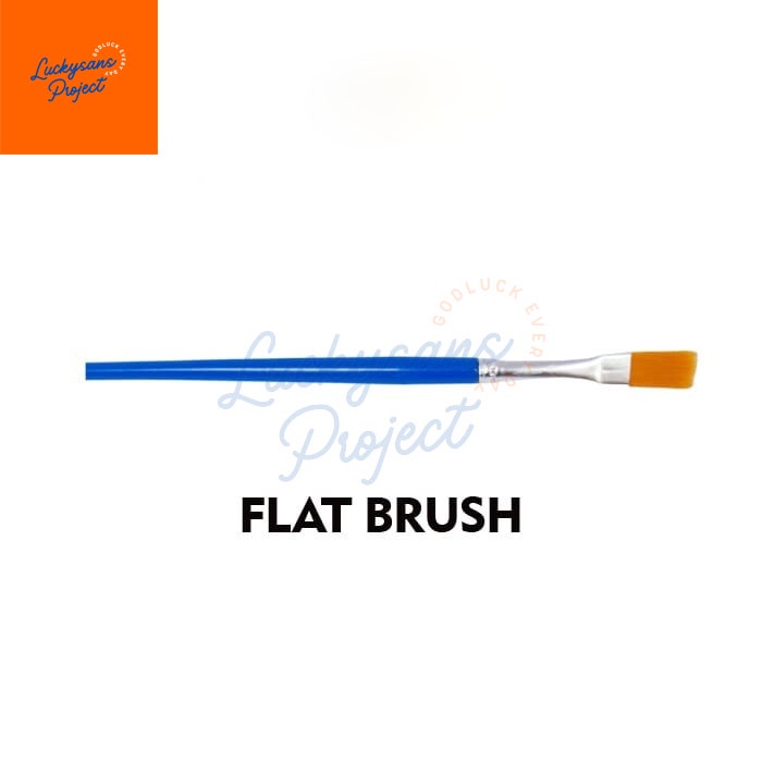 

Kuas lukis, alat lukis, kuas flat, kuas round