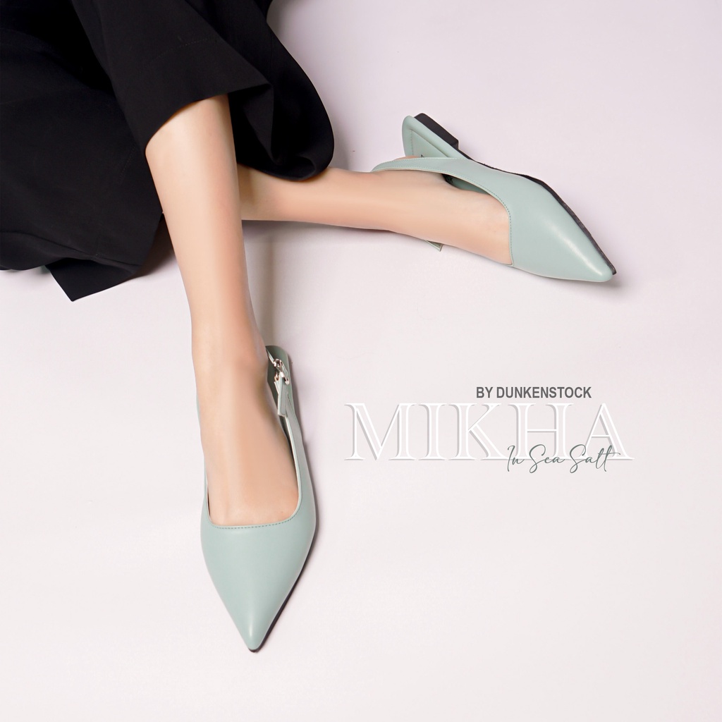 Dunkenstock MIKHA Sepatu Flat Wanita flatshoes sling back sepatu kerja wanita terbaru