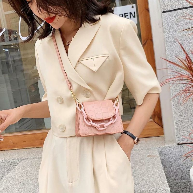 Candy Mini bag Croco Tas selempang Korean Style | Tas mini Viral | Tas mini lucu