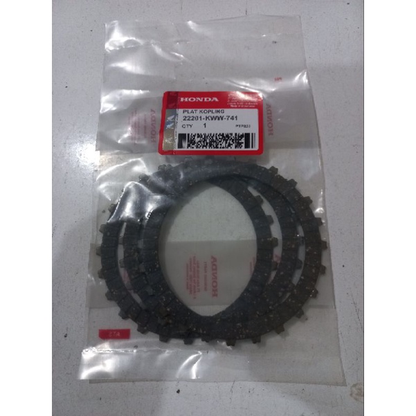 plat kampas kopling KWW new revo fi blade new set 3 keping
