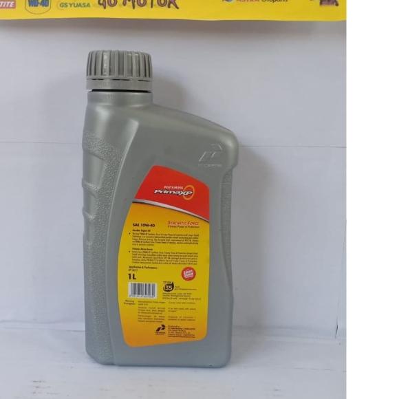 OLI PRIMA XP 10W-40 1L PERTAMINA - OLI MESIN PRIMA XP SYNTHETIC