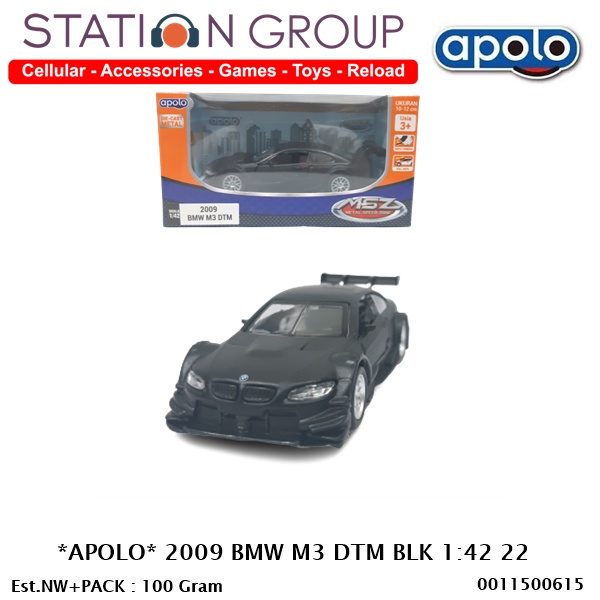 APOLO 2009 BMW M3 DTM BLACK 1-42 22 - DIECAST