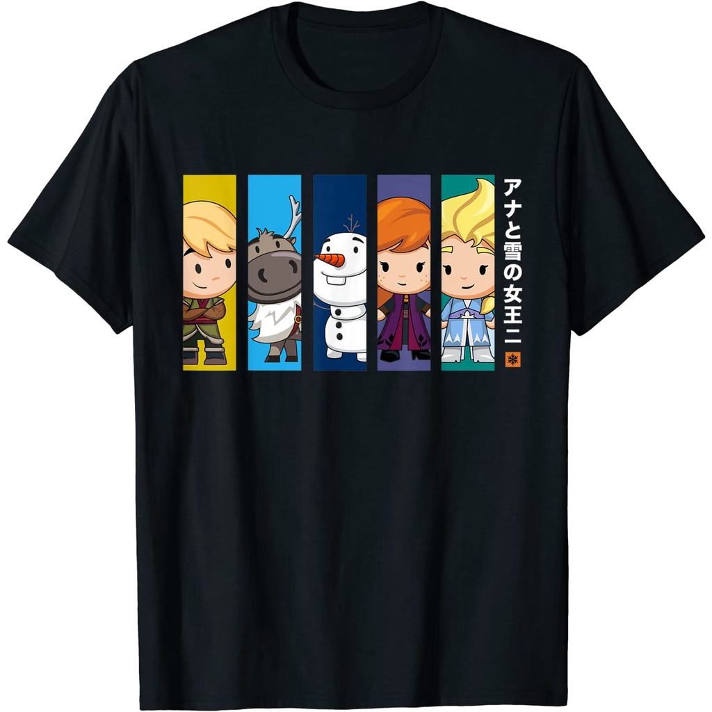 Kaos Anak Disney Frozen 2 Chibi Characters Japanese T-Shirt