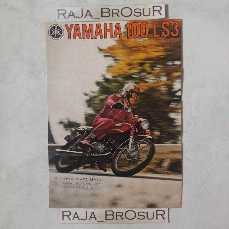 Poster brosur katalog leaflet jadul lawas Yamaha LS3 100 4Speed 2Tak 2T 1973