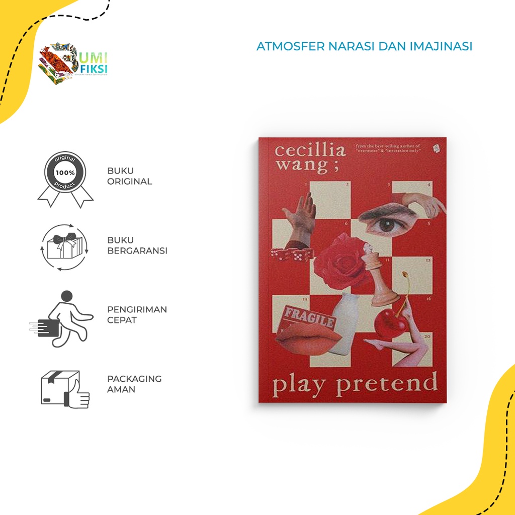 Buku Novel Play Pretend (Hard Cover) - Bukune - Cecilia Wang - Bumi Fiksi