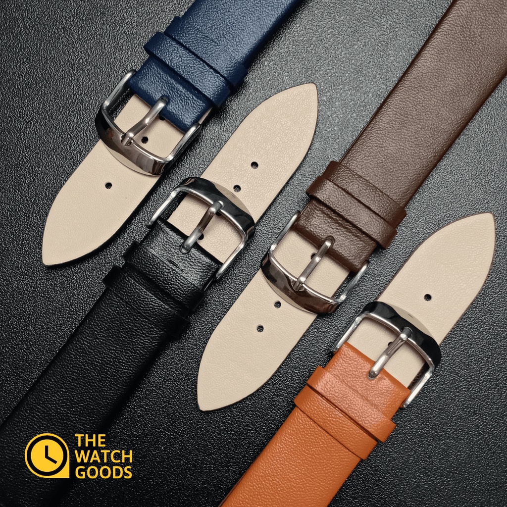 [PREMIUM QUALITY] Leather Watch Strap Time King 16mm 18mm 20mm 22mm 24mm | Tali Jam Tangan Kulit Grade A