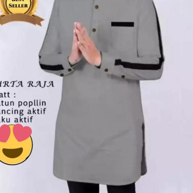 BAJU MUSLIM PRIA KOKO RAJA KEMEJA KOKO PRIA KOKO QURTA PAKISTAN - Putih, XXL