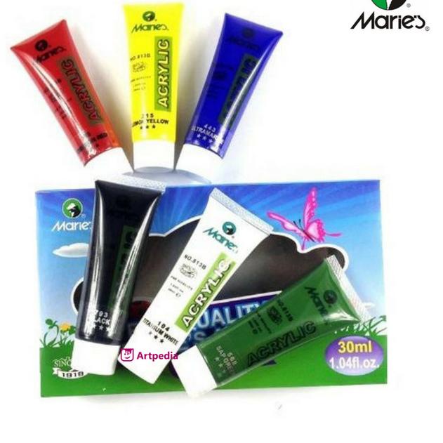 

Maries Acrylic Color Fine Quality Set 6 / Cat Akrilik Maries 81306B