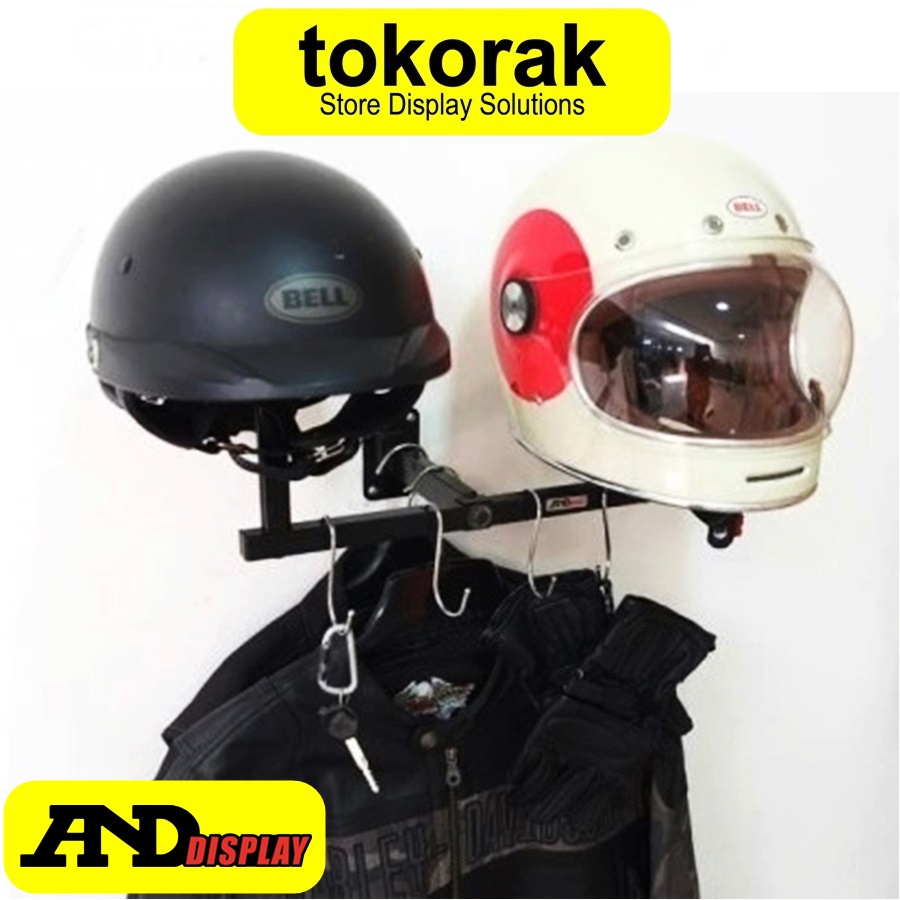 GANTUNGAN HELM DINDING DISPLAY HELM - CANTOLAN HELM - RAK HELM TEMBOK