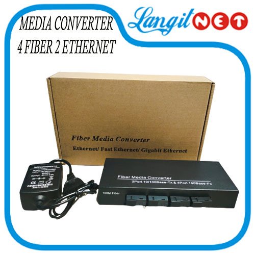 MEDIA CONVERTER 4F2E 4 FO 2 ETH AABB 10 100Mbps