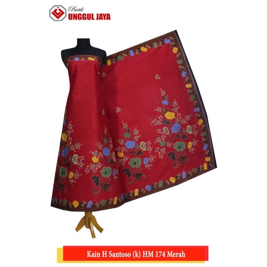 KAIN BATIK H SANTOSO HITAM MANIS 174