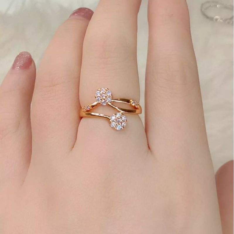 Cincin Titanium Wanita Anti Karat La Vienne - Alice - Berlian nya Berkualitas