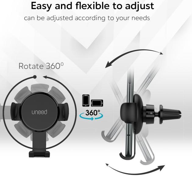 UNEED Car Holder Handphone Air Vent Smartphone Car Mount Holder UPH301