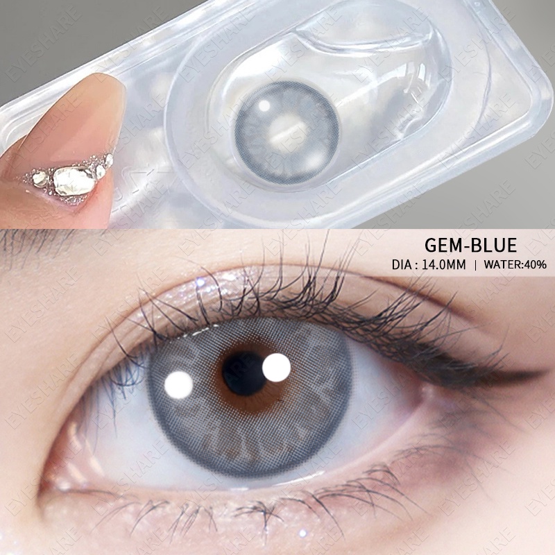BALI Natural Coloured Big Eye Soft Contact Lens Yearly use Korean Eyes 【COD &amp; ready stock】-1.00 s/d -6.00 Minus Softlens