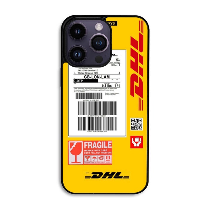 Hardcase Casing Case iPhone 14 13 Pro Max Mini Plus Shipping Label DHL AB0262 Cover