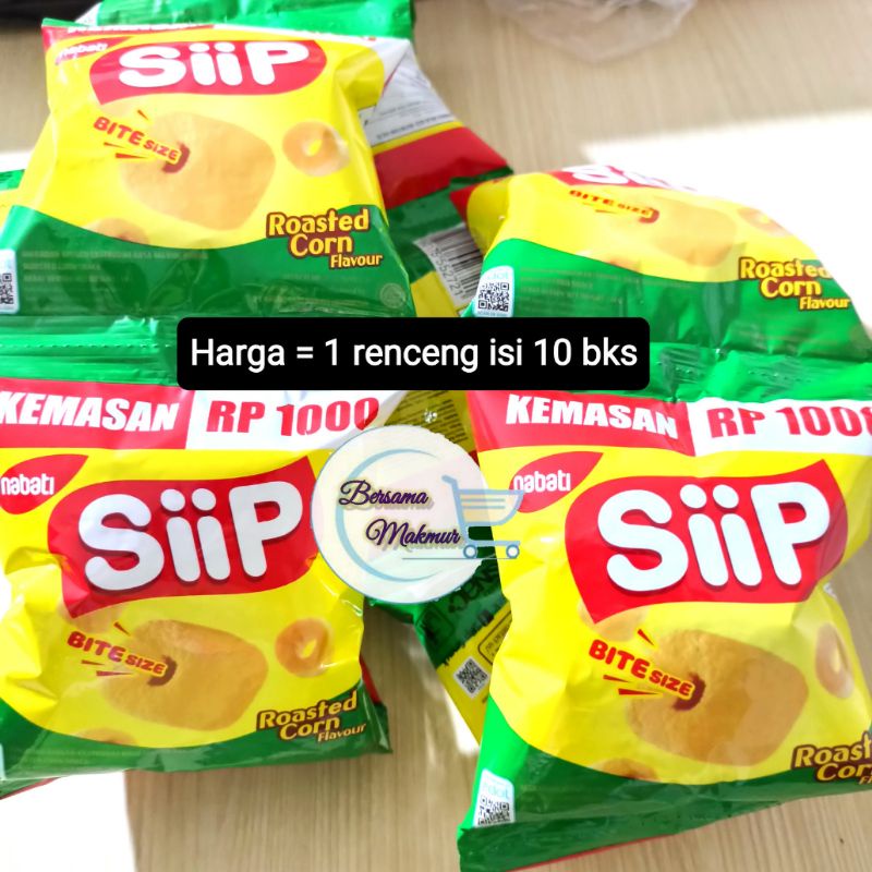 Nabati Siip renceng isi 10 bks @ 10 gram ciki Sip
