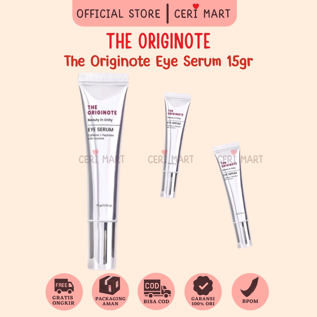 Jual Skincare The Originote Eye Serum 15gr Eye Treatment Eye Cream Eye Serum Mencerahkan dan