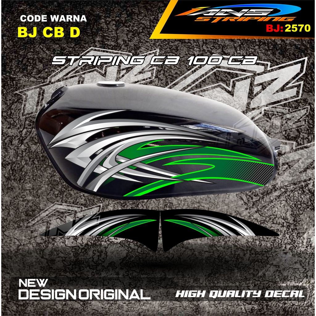 STRIPING STICKER BODY MOTOR CB BATIK  / STRIPING CUSTOM CB 125 TERMURAH / STIKER MOTOR