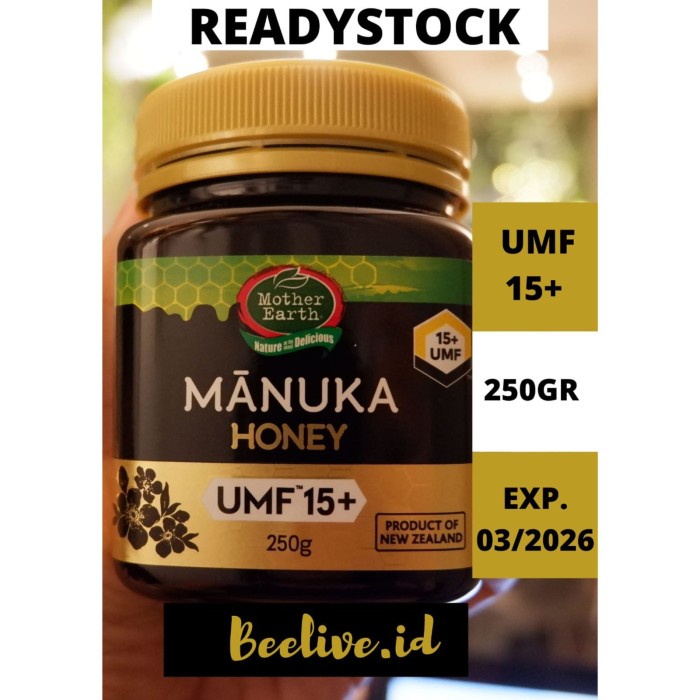 

Madu Mother Earth Manuka Honey Umf 15+ 250 Gram