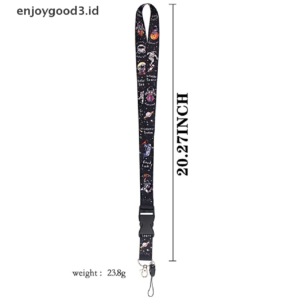 Tali Lanyard Gantungan Kunci Ponsel Model Astronot Universe