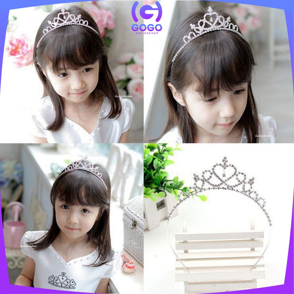 GOGO-K81 Mahkota Anak Perempuan Bando Mahkota Wanita Korea Fashion Bando Princess / Bandana Mahkota / Mahkota Ulang Tahun