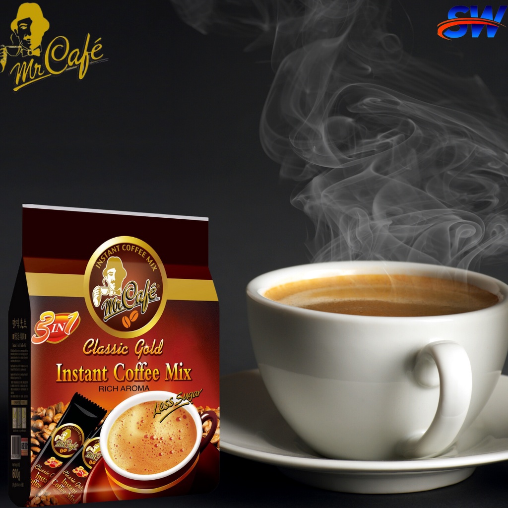 

Mr Cafe Classic Gold Less Sugar Instant Coffee Mix Rich Aroma